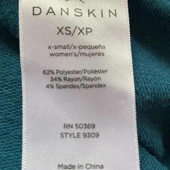 Danskin Short Sleeve Performance Tshirt  Green - Picture 5 of 7